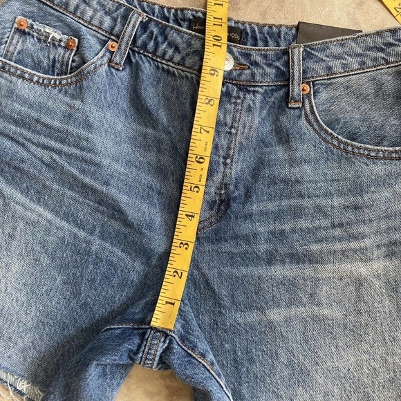 House of Harlow 1960 High Rise Mom Midi Jean Shorts Women Size 26 New‎ - Picture 4 of 13